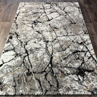 Турецкий ковер VEIVET 25226 Черный-серый